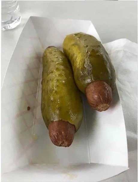 Anybody want some pickled hot dogs? - meme