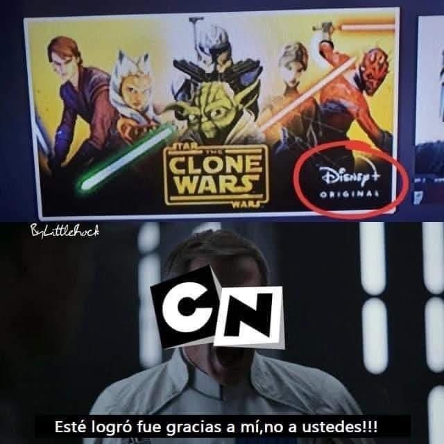 Disney y Clone Wars - meme