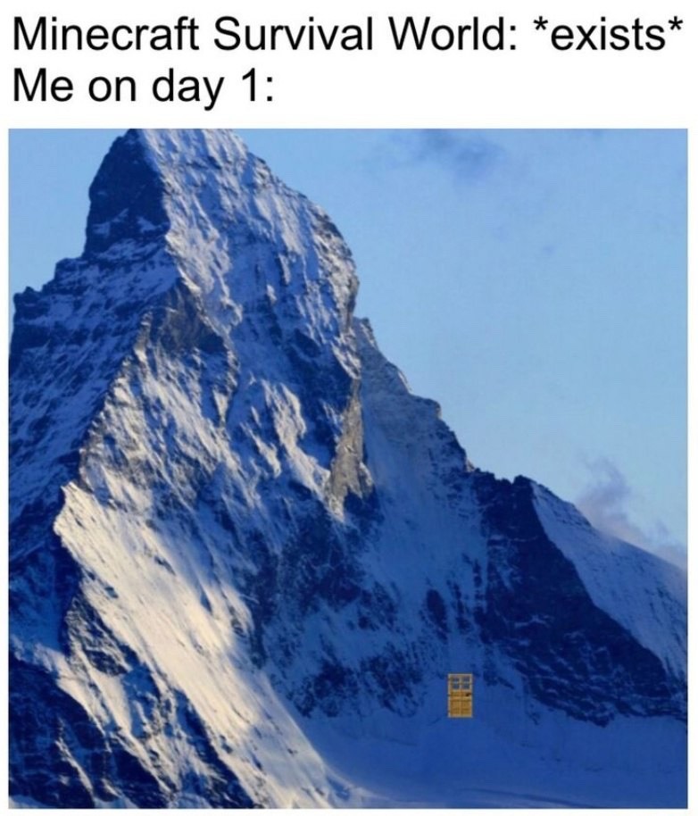 This is a minecraft meme
