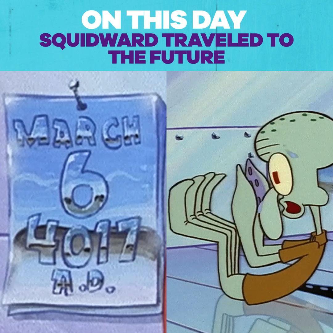 This is the only day you can say wtf squidward - meme