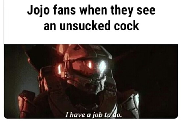 Jojo is gay - meme