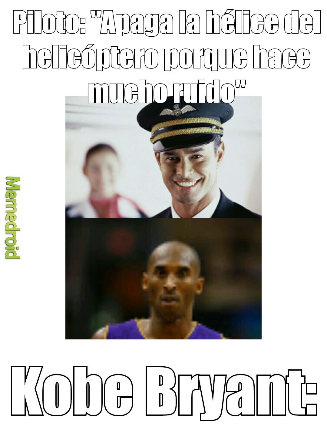 Kobe Bryant y su helicóptero - meme
