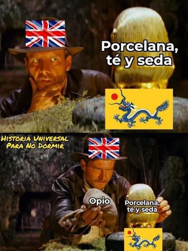 Británicos devuelvan el opio - meme