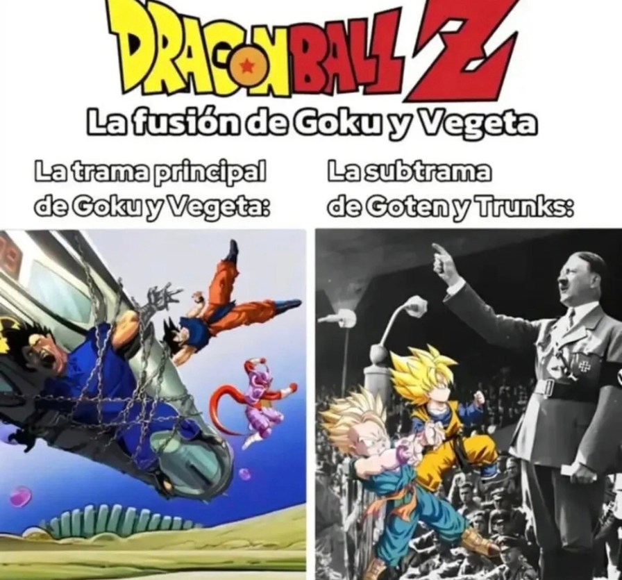 Gokú y Vegeta versión low budget activada - meme
