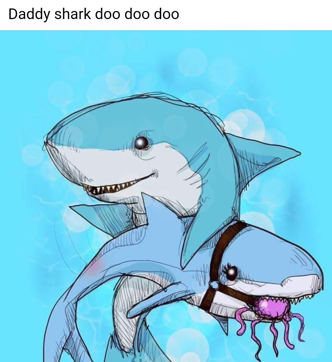 Kinky sharks do doo do doo do - meme