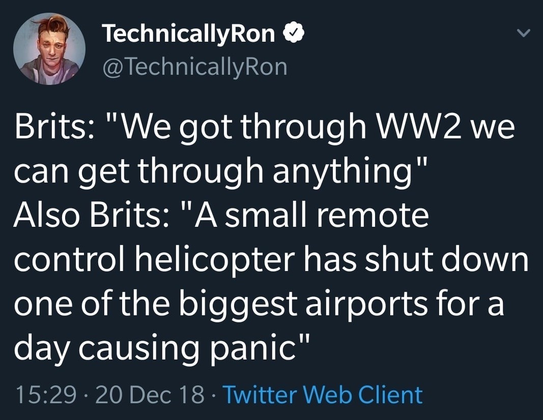 Small Helicopter At Heathrow - meme