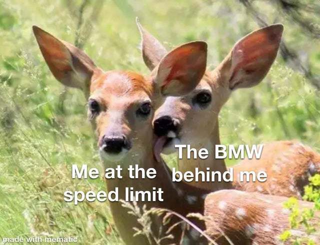 Keep your distance please BMW drivers - meme