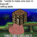 Crafting tables are anoying