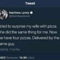 Wholesome pizza story