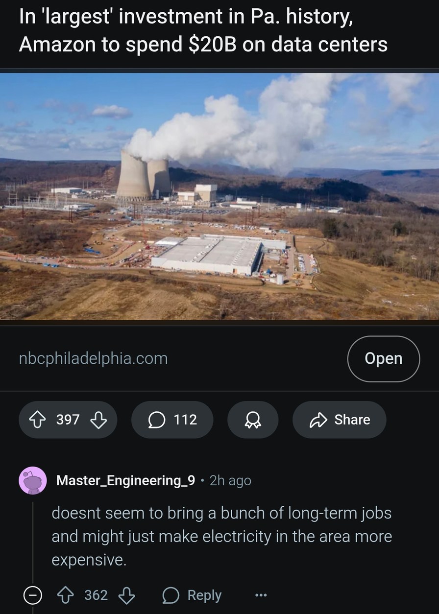 Amazon drops $20B on data centers, locals get higher bills - meme