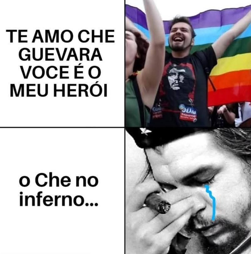 Che chora ao ver que e ídolo de viado - meme