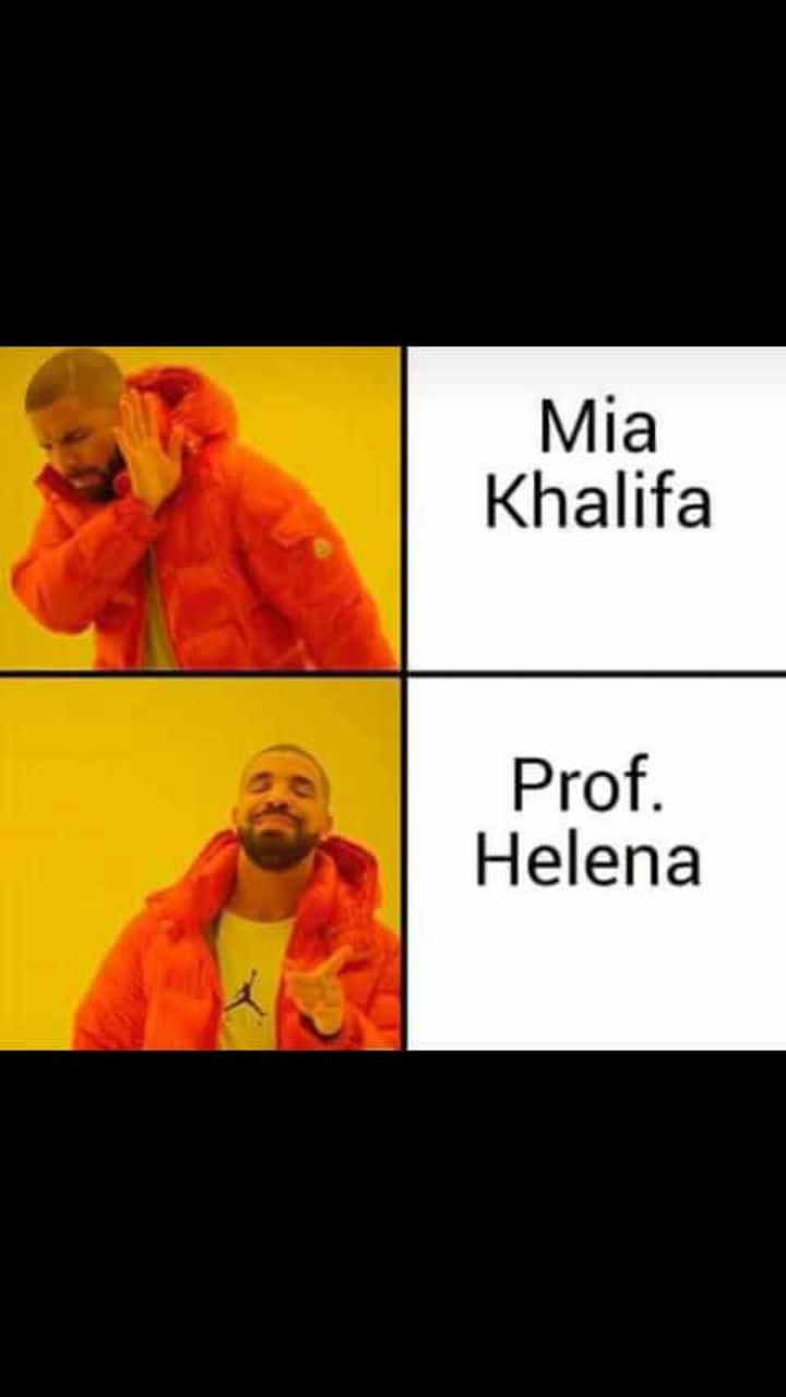 Prof. helena representa kk - meme