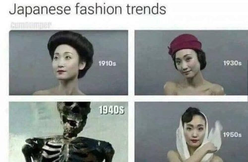 Tendencias de moda japonesa - meme