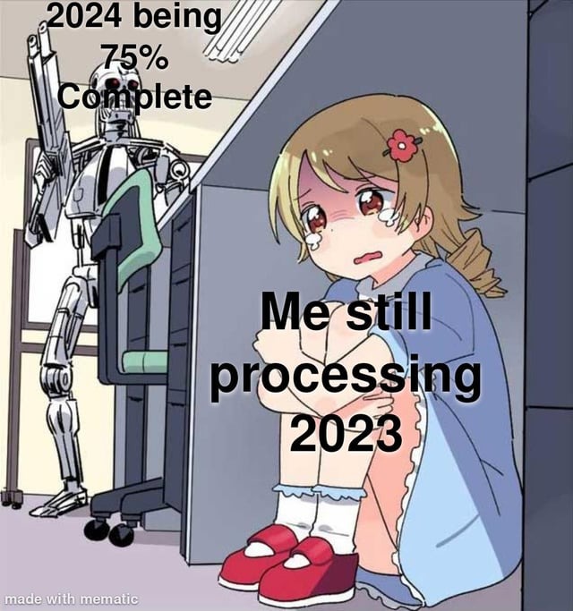 2024 is 75% complete - meme