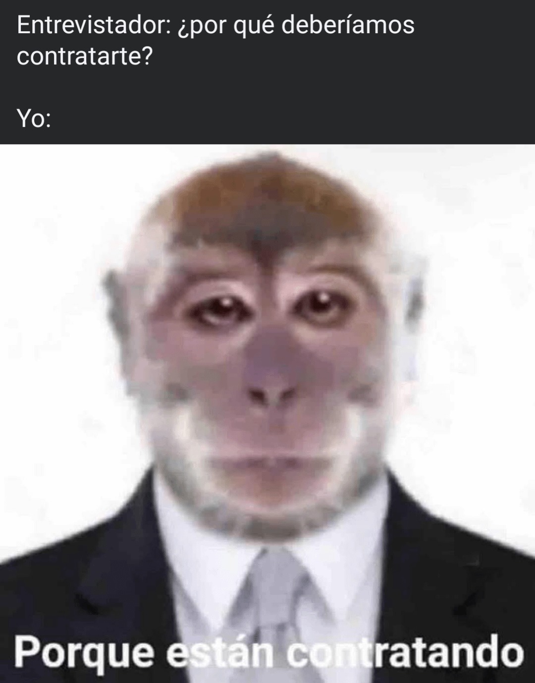 cómo responder a esta pregunta en una entrevista de trabajo? - meme