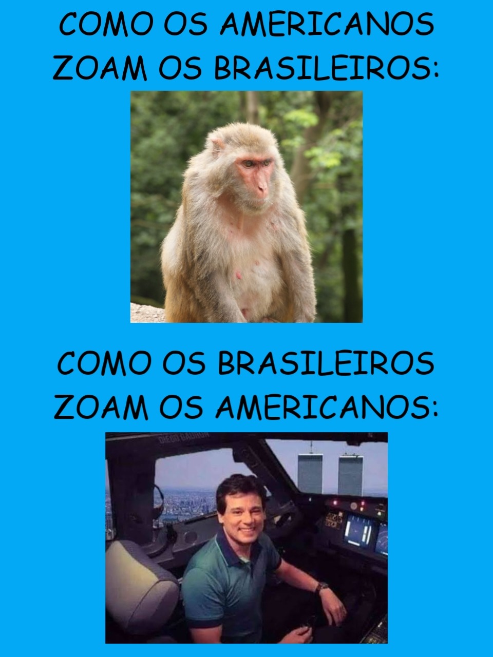 MONKEY D. Luffy VS Duas Torres e Um Avião - meme