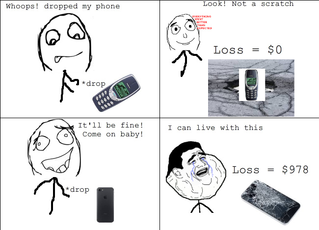 Sad true about modern cell phones - meme