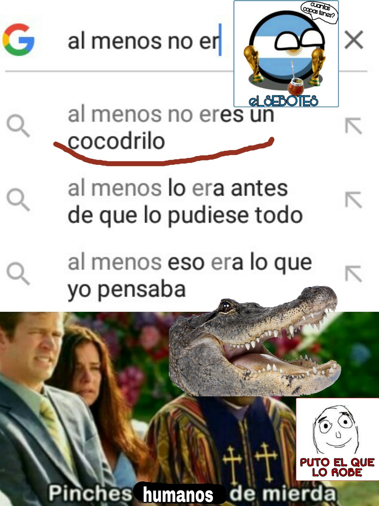 Pobres cocodrilos - meme