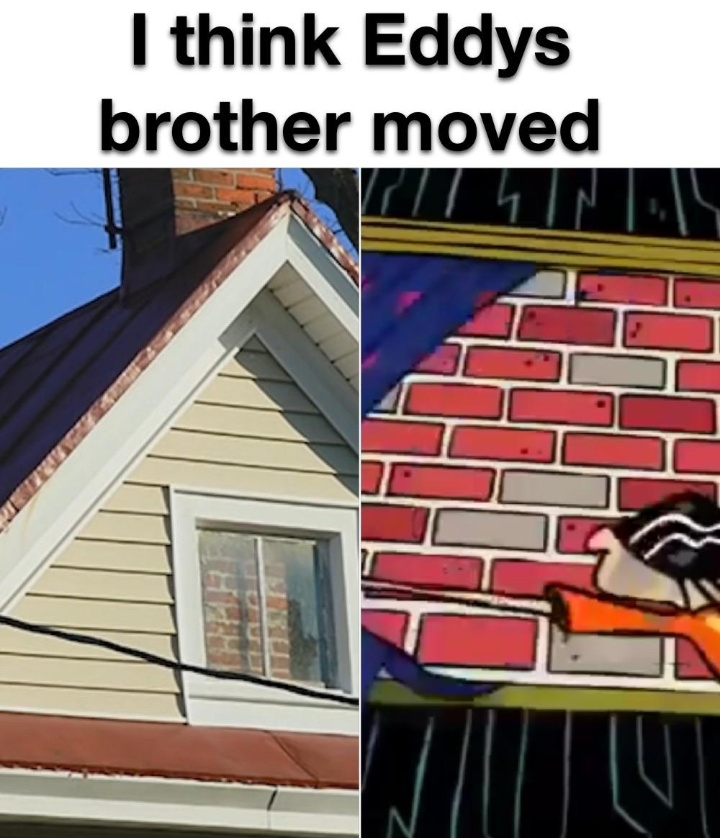 My brother was a real whiz at laying bricks - meme