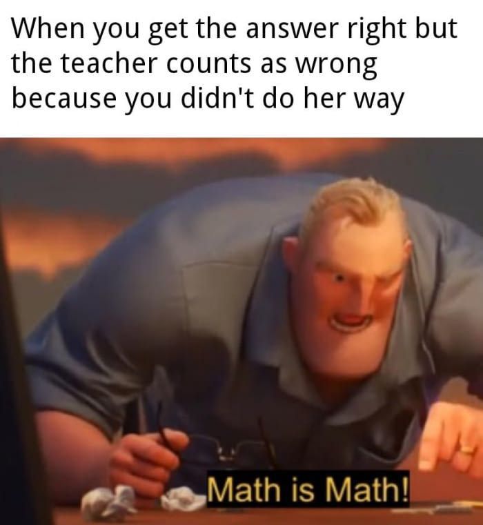 Math is Math - meme