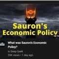 Saurons economic policy