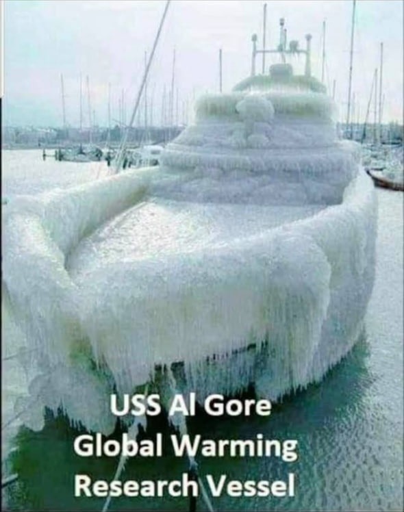 Global warming research vessel - meme