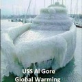 Global warming research vessel