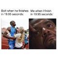 Bolt vs me