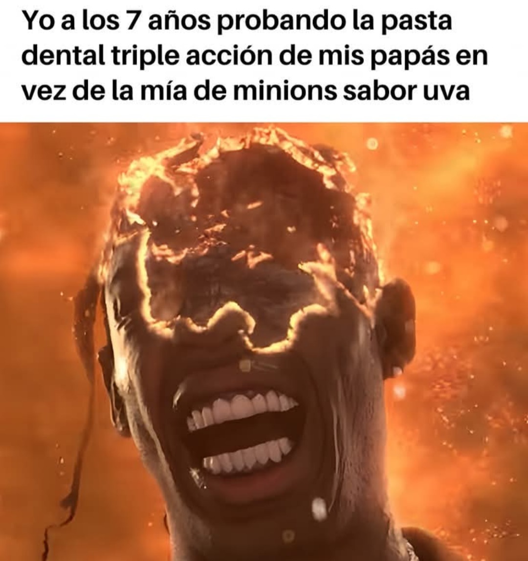 Minions sabor uva / yo probando vrga - meme