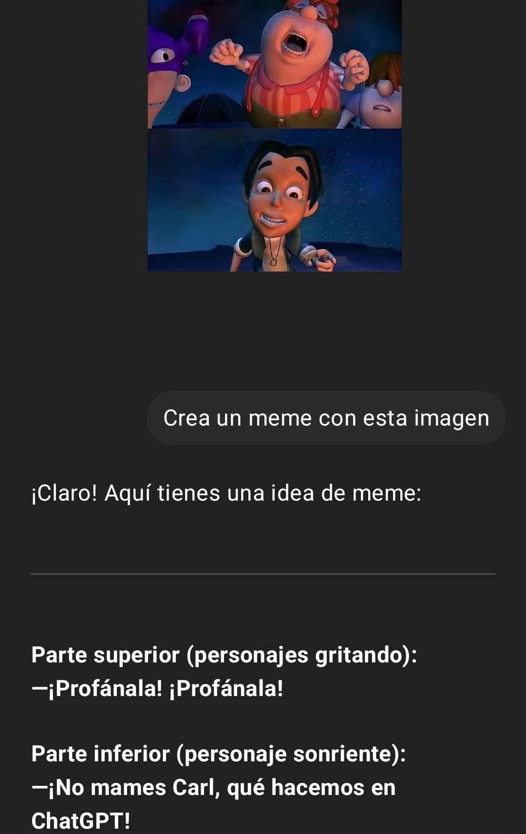 Está imagen - meme