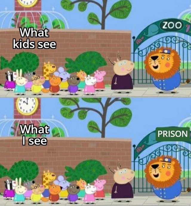 Zoos are prisons - meme