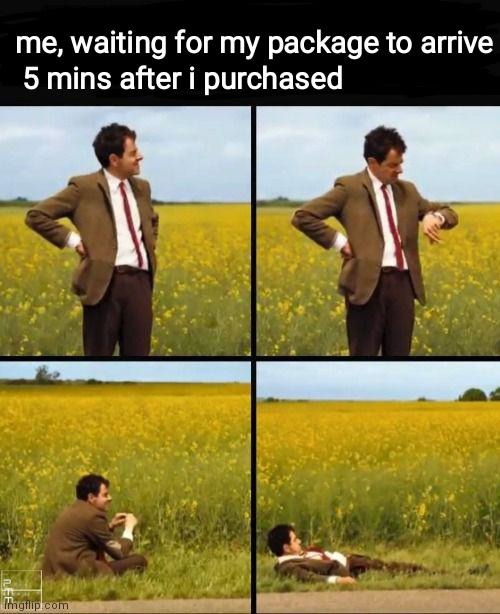 Waiting for my package - meme