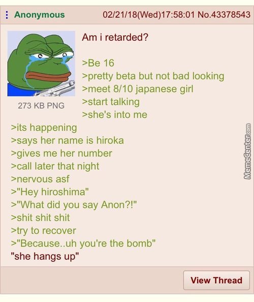 Anon bombs jap - meme