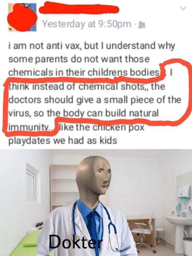 Anti vax doctor - meme