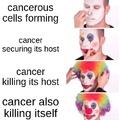 Cancer is a clown