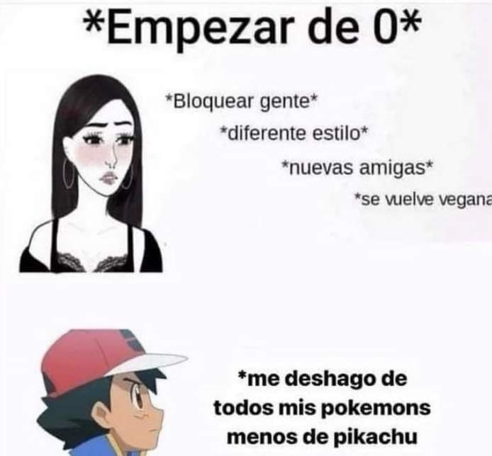 De cero pero siempre con pikachu - meme