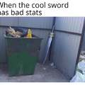 When the cool sword has bad stats