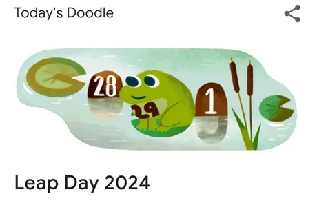 2024 Leap day doodle but it wasn't a Wednesday - meme