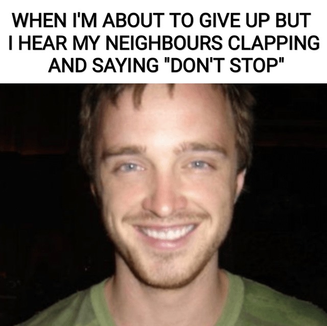 don't give up - meme