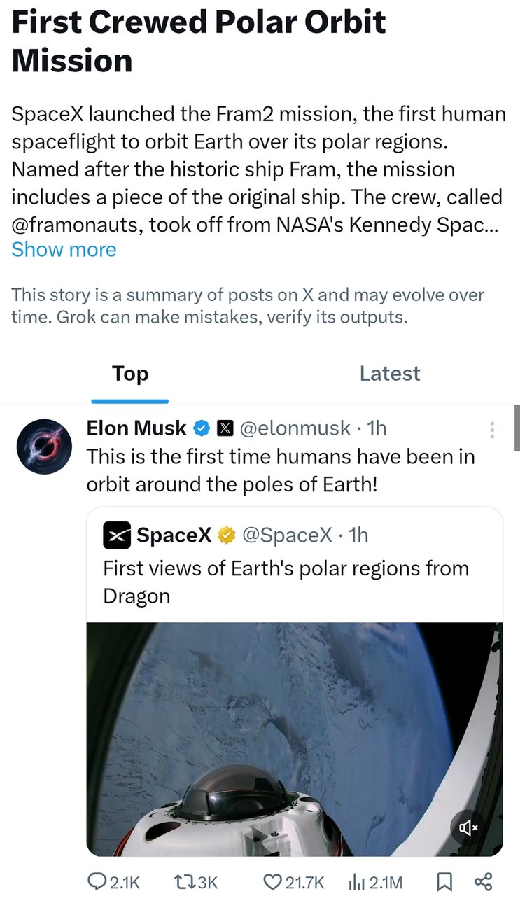 First humans over the poles and they brought a boat fragment - meme