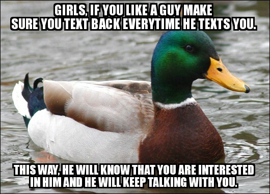 some advice for girls. - meme