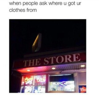 only place to shop at - meme
