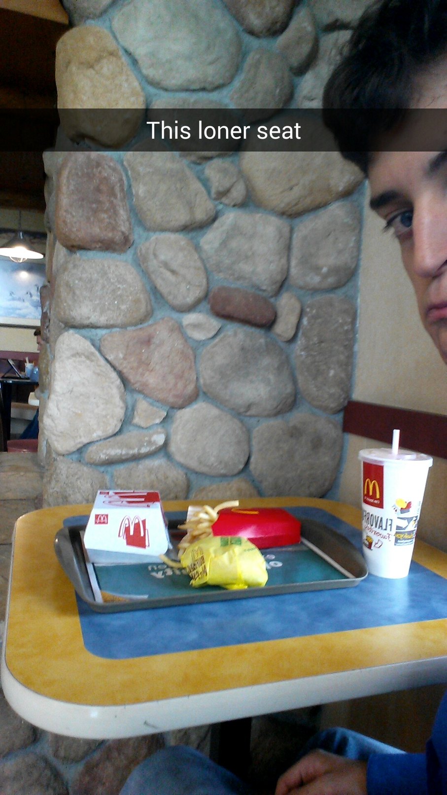 Alaska McDonalds loner seating - meme