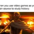 Learning History with video games