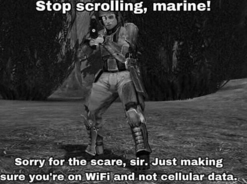 Stop marine - meme