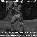 Stop marine