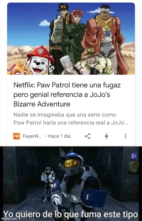 Netflix: Paw Patrol tiene una fugaz pero genial referencia a JoJo's Bizarre  Adventure