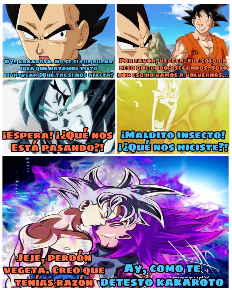 Goku y vegeta luego de ver Lightyear - meme