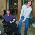 Hawking and Jim Carrey