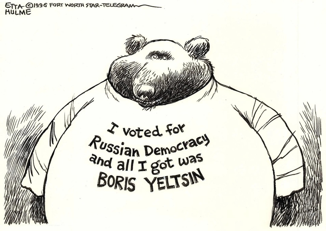 Russian & Democracy don't go well together... - meme